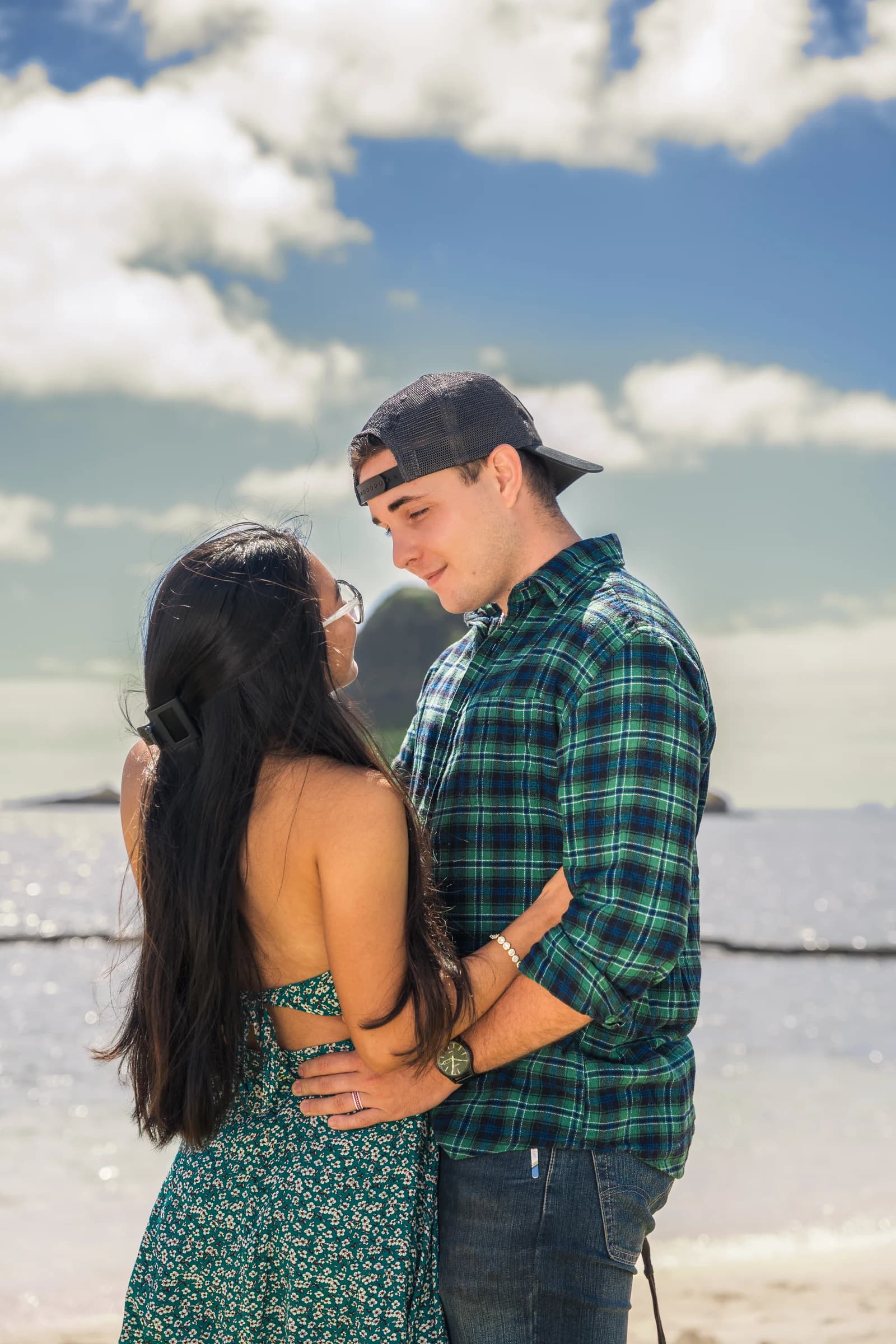 An intimate portrait at the beach
