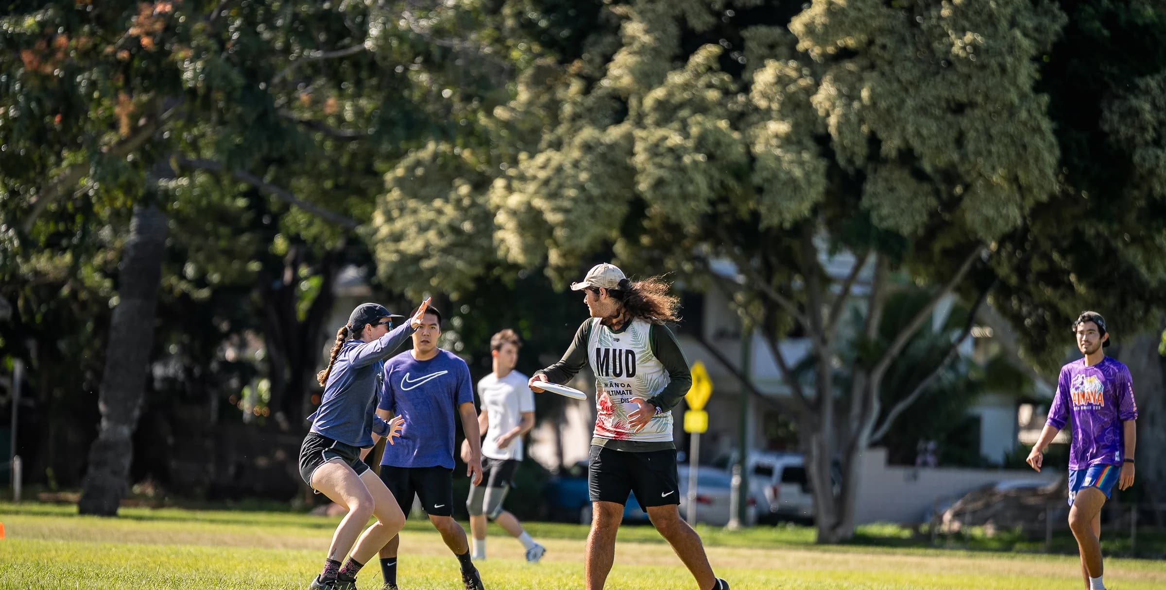 Ultimate players taking part in a game in Honolulu